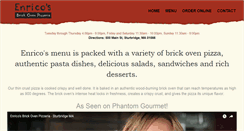 Desktop Screenshot of enricosbrickovenpizzeria.com