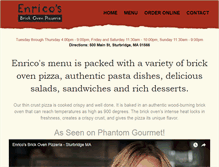 Tablet Screenshot of enricosbrickovenpizzeria.com